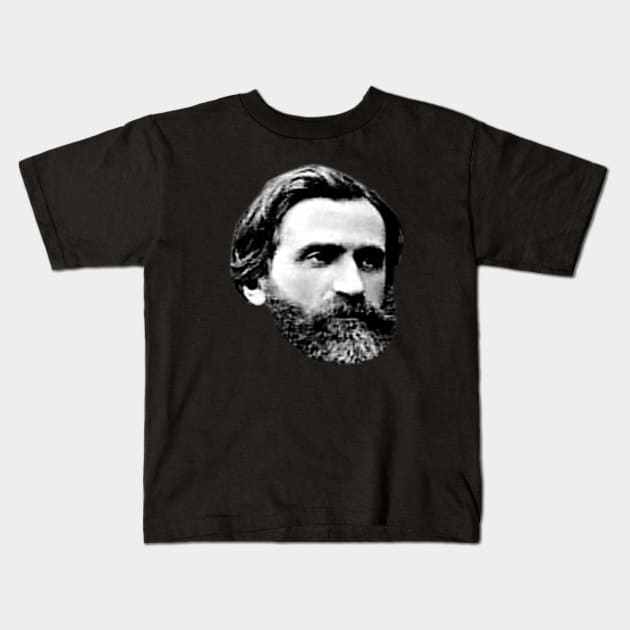 Giuseppe Verdi Kids T-Shirt by TheMusicophile